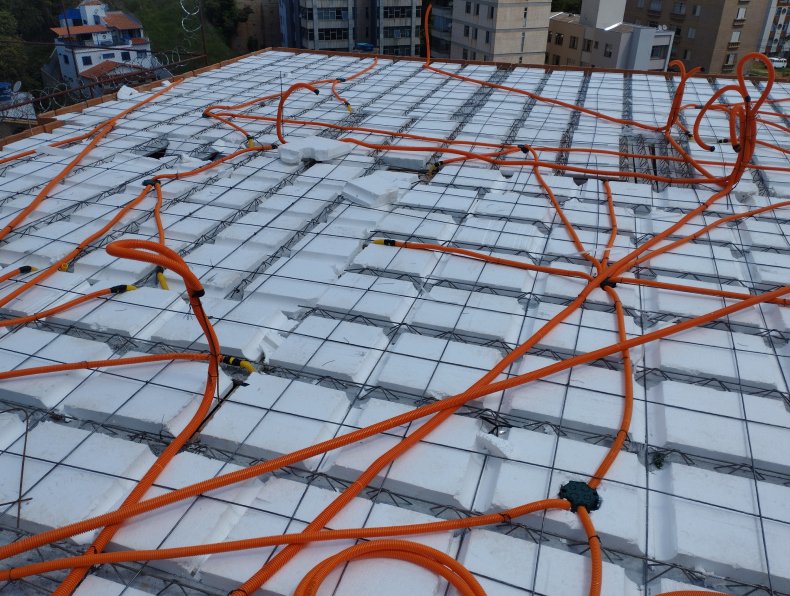 LAJE TREIÇADA NERVURADA EM OBRA DA IGLUME LAJES EM BELO HORIZONTE