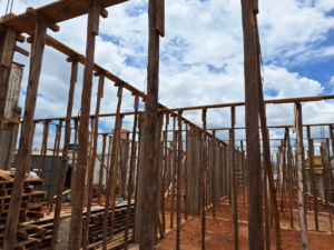 preparação obra lajes obra -cidade de bom sucesso -supermercado